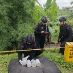 Benda mencurigakan Terbungkus Kardus di Exit Tol Madiun Diamankan Tim Gegana Polda Jatim