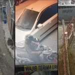 Maling Motor dan Helm Terniat Terekam CCTV Viral di Medsos