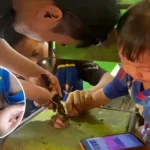 Ada-ada Saja Tingkah Bocil Ini, Jarinya Terjepit Kursi, Damkar Evakuasi