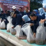DKPP Kota Madiun Galakkan Gemarikan, Tebar 42.000 Benih Ikan