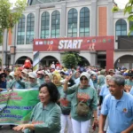 Meriah dan Humanis, May Day 2025 di Trenggalek Dimeriahkan Jalan Sehat dan Donor Darah