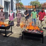 Kejari Magetan Musnahkan Barang Bukti Narkotika, 333 Gram Sabu dan Ribuan Pil Koplo