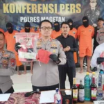 Polres Magetan Ungkap 11 Tersangka Narkoba, Ironis Anak di Bawah Umur Terlibat