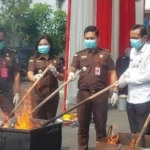 Kejari Kabupaten Madiun Musnahkan Barang Bukti 51 Perkara, Narkotika Mendominasi
