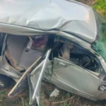 Adu Banteng Dua Mobil di Jalur Magetan–Madiun, Tiga Orang Luka-Luka