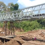 Dua Jembatan Rusak Akibat Banjir Kini Hampir Rampung Dibangun Ulang