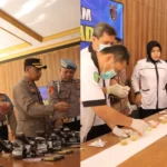 Puluhan Anggota Polres Madiun Jalani Pemeriksaan Senjata Api dan Tes Urine 