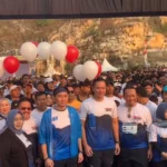 AHY dan Kang Giri Ramaikan Merdeka Run di Monumen Reog bersama para Runners