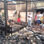 Diduga Korsleting Listrik, Rumah Lansia di Panekan Ludes Terbakar