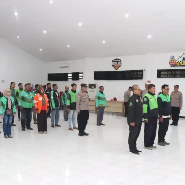 Polres Magetan Jalin Sinergi Dengan Komunitas Ojol Lewat Apel Kamtibmas