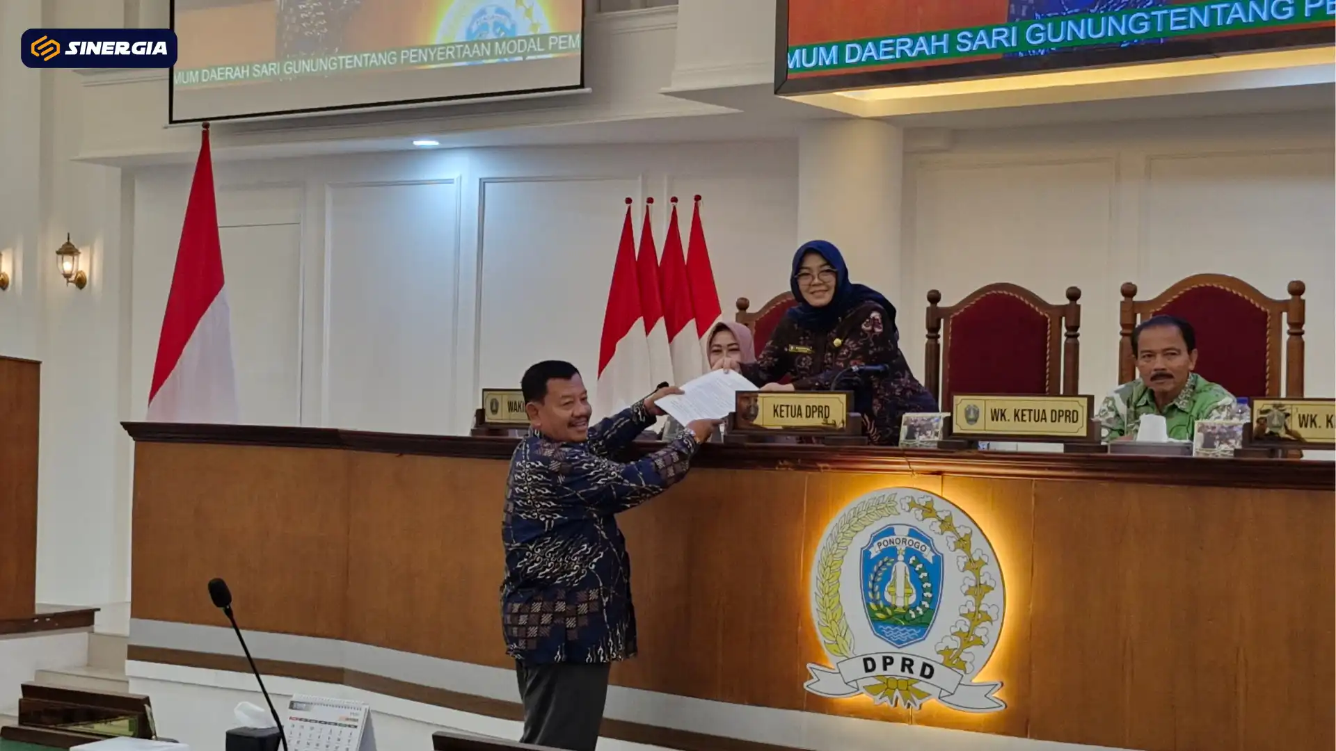 Raperda Penyertaan Modal Rp. 10 Miliar untuk Perumda Sari Gunung Segera Dibahas DPRD Ponorogo