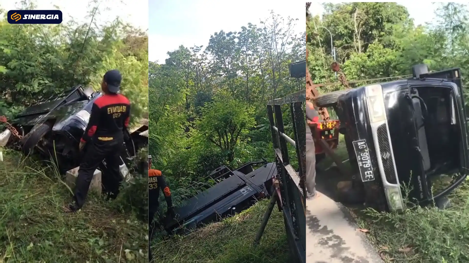 Pick Up Terperosok ke Jurang di Ponorogo, Diduga Sopir Mengantuk