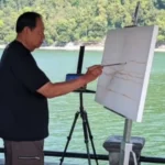 SBY Melukis Keindahan Telaga Sarangan, Momen Hangat Bersama Warga