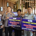 Kapolres Magetan dan Jasa Raharja Serahkan Santunan Korban Kecelakaan yang Libatkan Cantika Davinca