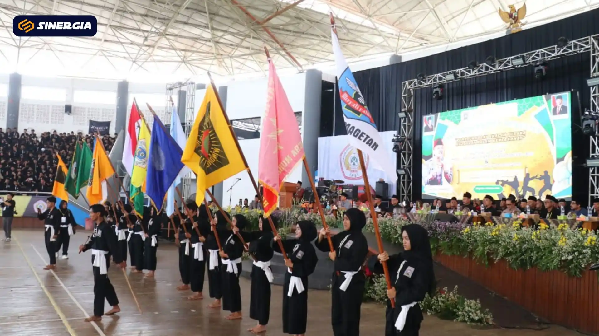 Ratusan Personel Gabungan Amankan Doa Bersama HUT ke-103 PSHT di Magetan