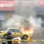 Mobil Sedan Terbakar di Kawasan Sleko, Penumpang Berhasil Diselamatkan