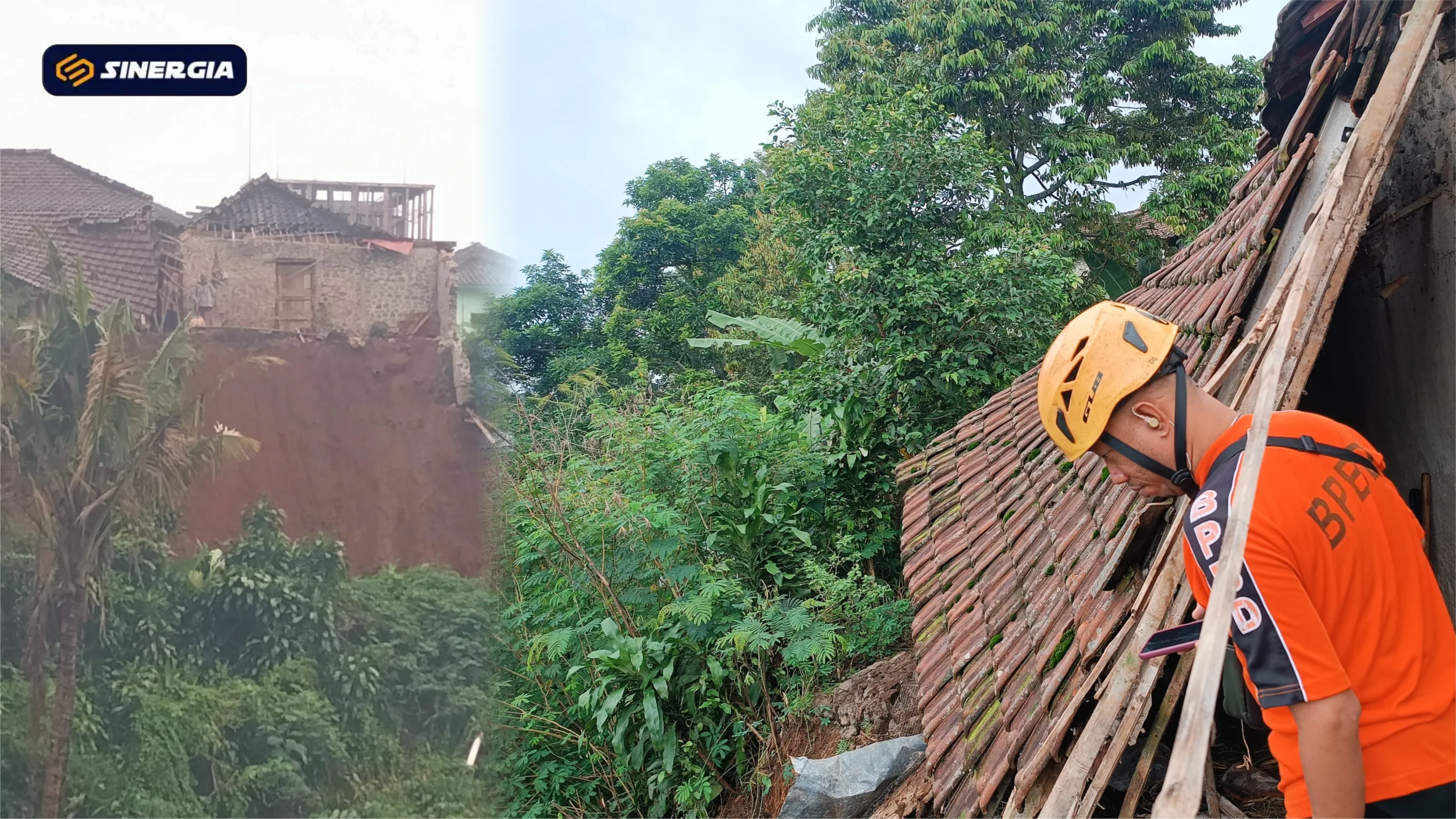 Intensitas Hujan Tinggi, Kandang Warga di Poncol Magetan Longsor