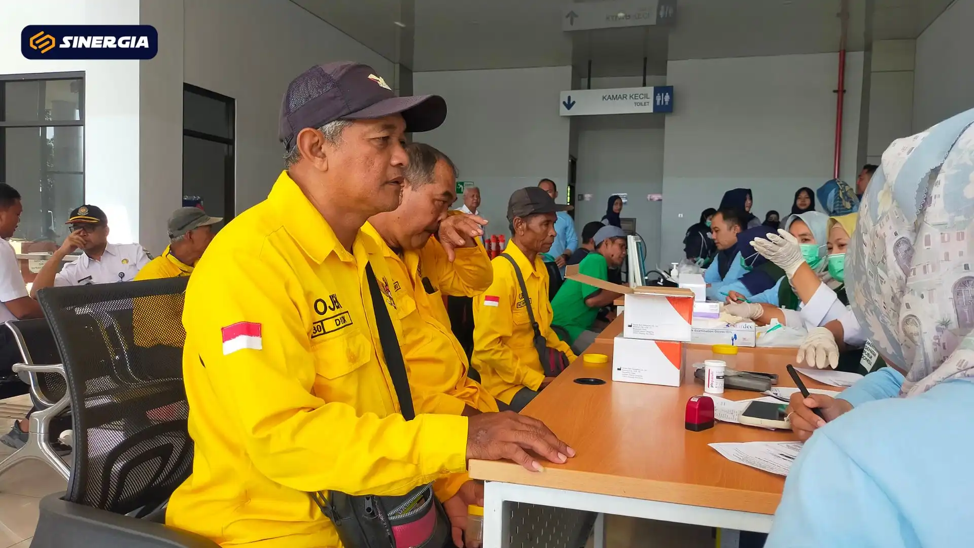 Pastikan Keamanan Penumpang, Terminal Purboyo Gelar Screening Kesehatan untuk Kru Bus dan Ojek