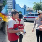 Satlantas Polres Magetan Gelar Ramp Check dan Tes Kesehatan Sopir di Terminal Maospati
