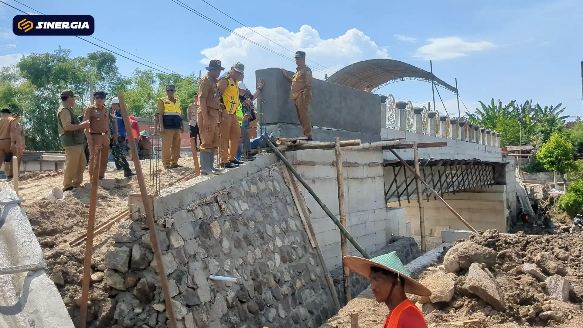 Proyek Jembatan Klumutan Molor, Bupati Madiun Monev 3 Paket Pekerjaan Fisik