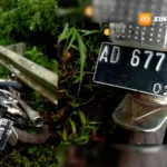 Motor Tanpa Pengendara Ditemukan Ringsek di Jalur Tembus Sarangan, Warga Sempat Panik