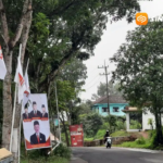 Atribut Partai Masih Terpasang di Jalan Panekan–Kendal, DPC Gerindra Magetan Pastikan Diturunkan Hari Ini