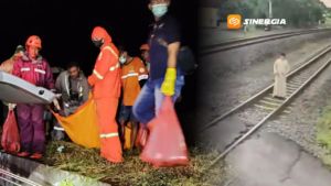 Terekam CCTV, Tragedi di Perlintasan Bancong, Pria di Madiun Tewas Disambar KA Jayakarta