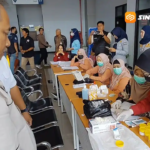 Jelang Arus Mudik 2026, Puluhan Sopir Bus AKAP di Terminal Purboyo Madiun Jalani Tes Urine
