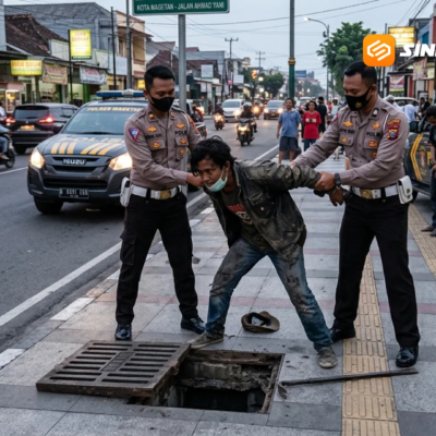 Kejar-kejaran Dini Hari! Pencuri Besi Trotoar di Magetan Dibekuk Polisi Usai Kabur hingga Madiun