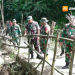 Danrem 081/DSJ Tinjau Rencana Pemasangan 3 Titik Jembatan Armco di Blitar
