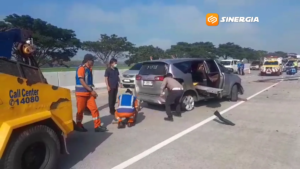 Diduga Mengantuk, Mobil Pemudik Tabrak Pembatas Tol di Ngawi, Satu Penumpang Meninggal