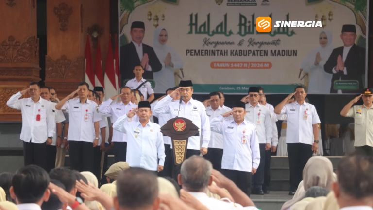 Apel Pasca Lebaran, Bupati Madiun Tekankan Keikhlasan Pelayanan dan Disiplin ASN