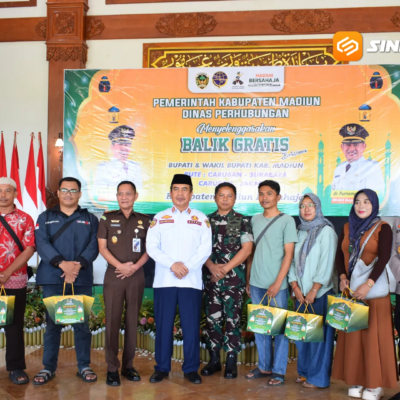 438 Warga Ikut Mudik Balik Gratis Pemkab Madiun, Sembilan Bus Diberangkatkan ke Jakarta dan Surabaya