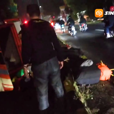 Kecelakaan Tunggal Elf di Jiwan Madiun, Sopir Diduga Mengantuk hingga Kendaraan Terguling