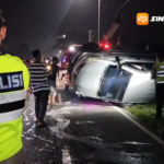 Minibus Rombongan Takziah Masuk Sungai di Madiun, Sopir Tewas di Lokasi Kejadian