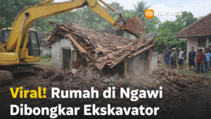 Viral Rumah Dibongkar Ekskavator di Ngawi, Ternyata Imbas Gagal Nikah