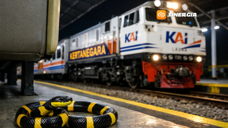 Tak Terduga! Ular Cincin Emas Ada di Gerbong KA Kertanegara, Bagaimana Bisa Masuk?