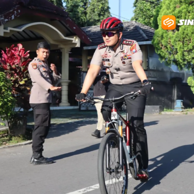 Kapolres Magetan Pilih Bersepeda ke Kantor, Ajak Anggota Terapkan Gaya Hidup Sehat