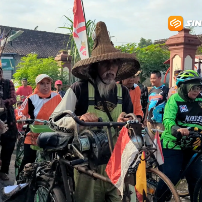 Parade Onthel Lawas di Magetan, Sepeda Unik dan Kreativitas Peserta Curi Perhatian