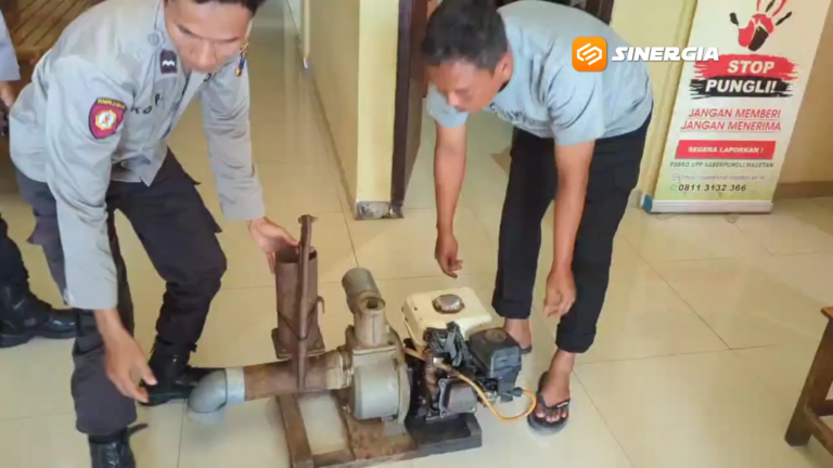 Pencuri Pompa Air Dibekuk Polisi Usai Dijebak COD, Sempat Diamuk Warga