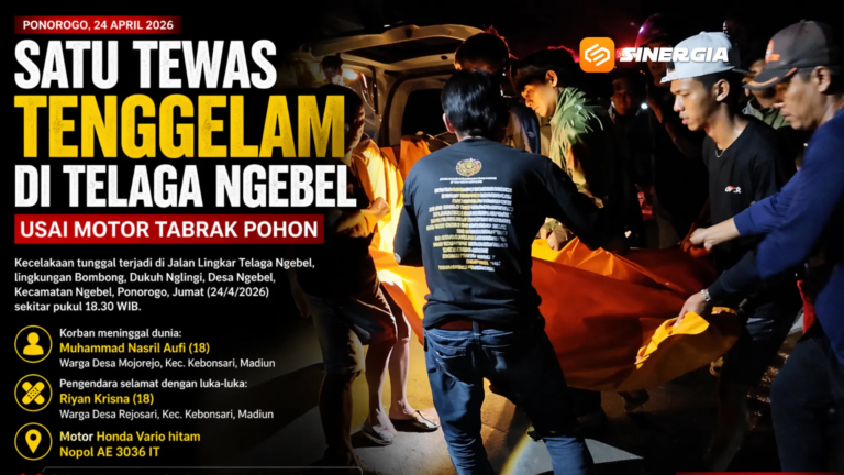 Tragis! Tabrak Pohon di Tepi Telaga Ngebel, Remaja Tewas Tenggelam, Diduga Pengendara Mabuk