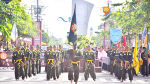 Pencak Silat Militer Curi Perhatian di Kirab Budaya Pencak Silat Kota Madiun