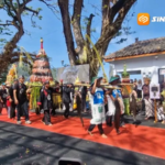 Larungan Sesaji Telaga Ngebel, Tumpeng Ikan Nila 300 Kilogram Jadi Ikon Baru