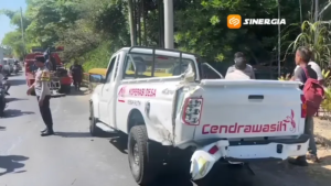 Pick Up Koperasi Desa Merah Putih Tabrak Pembatas Jembatan di Ngawi