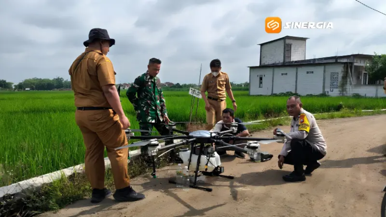 Dinas Pertanian Pemkab Madiun Adaptasi Tehnologi Drone Pupuk, Lahan Seluas 1.5 Hektar Bisa Disemprot Presisi