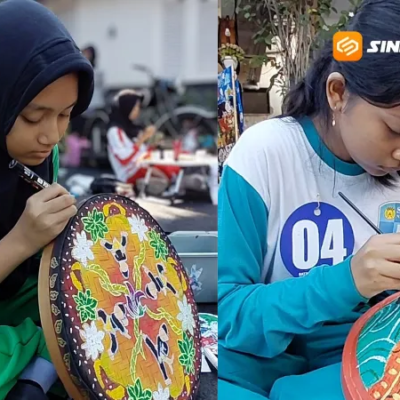 38 Pelajar SD-SMP Ikuti Lomba Craft Painting di Balai Kota Madiun, Asah Kreativitas Lewat Ikon Kota