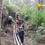 Perhutani KPH Lawu Ds Bersama TNI, Polri, BPBD dan Warga Bangun Ilaran 4,5 Kilometer Cegah Karhutla di Gunung Lawu