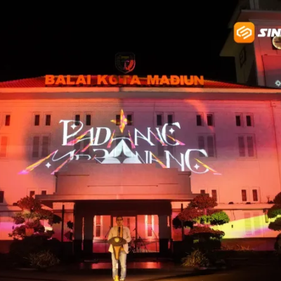 Padang Mbranang 2026, Video Mapping Internasional Sulap Gedung Balai Kota Madiun Jadi Panggung Seni Digital