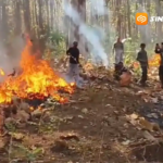 Tiga Pilar di Madiun Siagakan Personel Hadapi Ancaman Karhutla Bareng Masyarakat Tepian Hutan