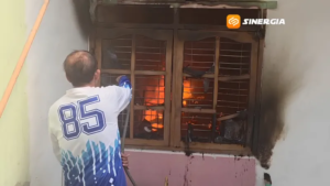 Rumah Warga Klegen Kota Madiun Terbakar, Kamar Depan dan Plafon Dilalap Api